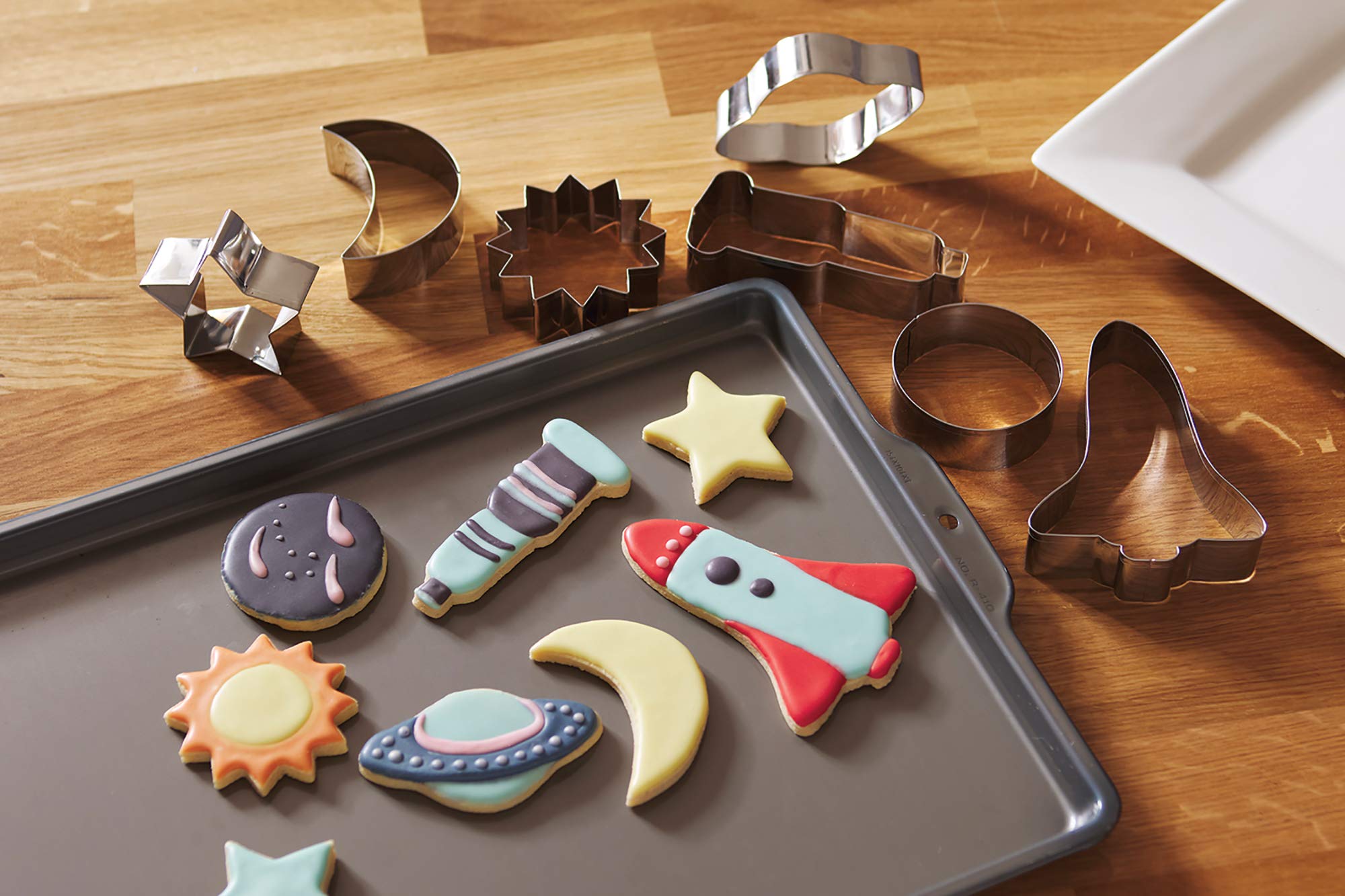 Fox Run Science Cookie Cutter Set, Astronomy Cookie Cutters, Set of 7