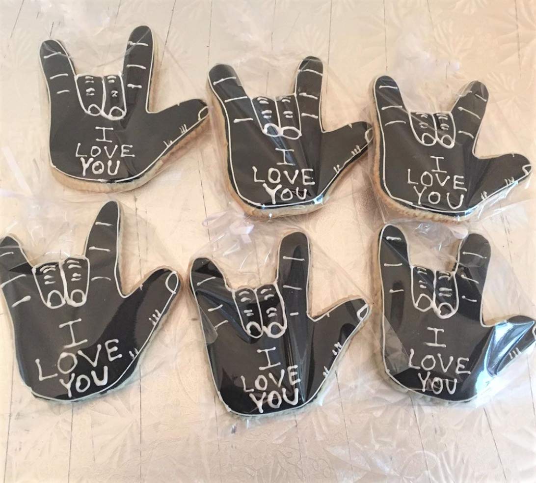 Ann Clark Cookie Cutters Hand Love Sign Cookie Cutter, 3.75"