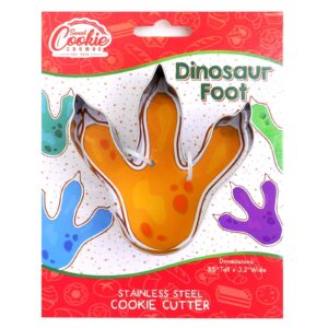dinosaur foot cookie cutter, premium food-grade stainless steel, dishwasher safe