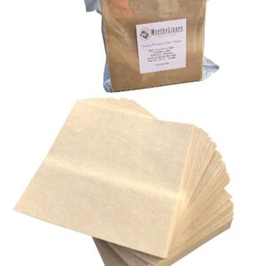 Parchment Paper Squares 4x4 Precut Unbleached 1000 sheets (4X4)