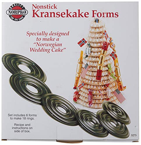 Norpro Cake Forms Nonstick Kransekake Norwegian Dessert Ring Tower New