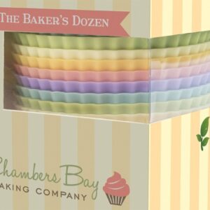 Silicone Baking Cups / 13 Reusable Nonstick Cupcake Liners/Premium Muffin Molds - Stand Alone Cupcake Holders - No BPA - Gift Set - 6 Designer Colors - Standard Size