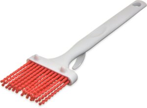 sparta 4040505 silicone basting brush with red bristles, 3 inches, red