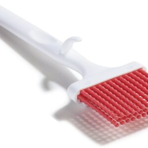 SPARTA 4040505 Silicone Basting Brush With Red Bristles, 3 Inches, Red