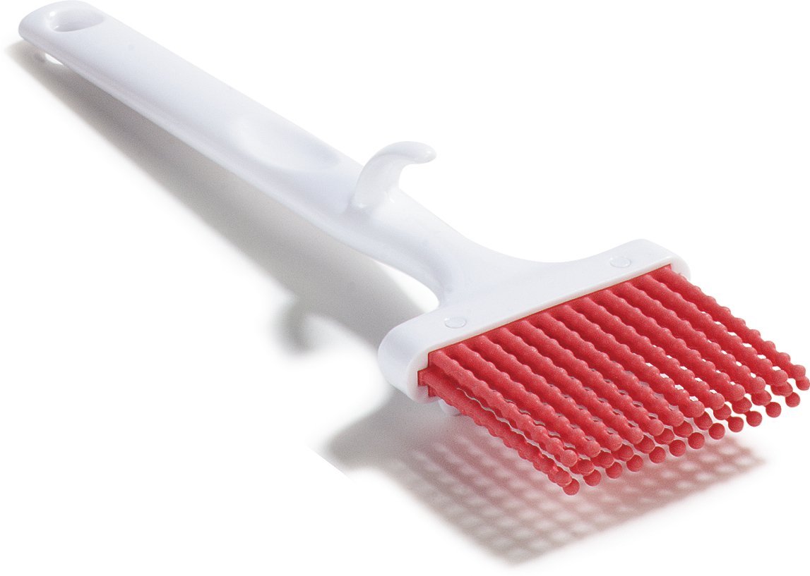 SPARTA 4040505 Silicone Basting Brush With Red Bristles, 3 Inches, Red