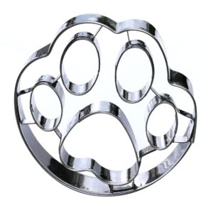 Dog Paw Cookie Cutter, Premium Food-Grade Stainless Steel, Dishwasher Safe