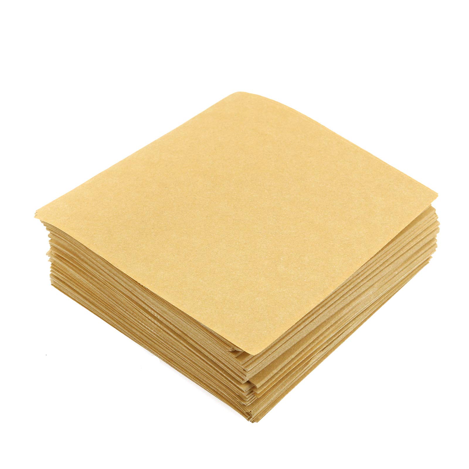 E-outstanding 200pcs 10X10cm Pre-Cut Cookie Baking Sheets Greaseproof Paper Unbleached Parchment Paper Baking Tools & Accessories