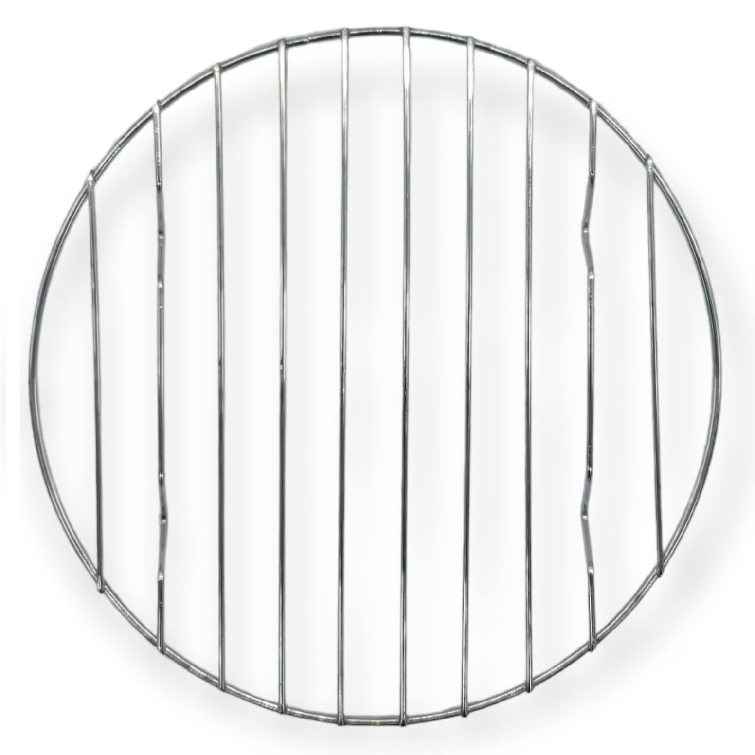 Handy Housewares 8-Inch Round Metal Wire Cake Cooling Rack - Cools Down Pastries or Breads (1-pack)