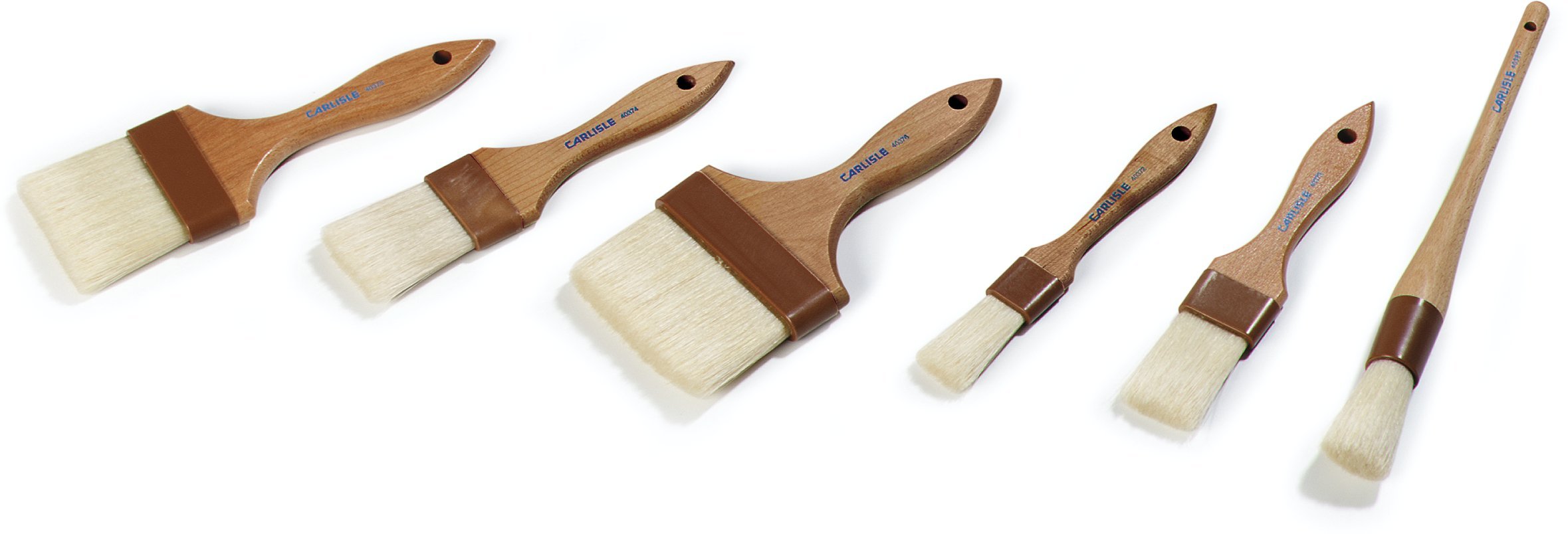 SPARTA 4038000 Boarhair Round Brush, Ergonomic Shape With Studry Wood Handle, 1 Inch, Brown