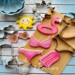 LILIAO Flamingo Float Cookie Cutter - 3.8 x 3.9 inches - Stainless Steel