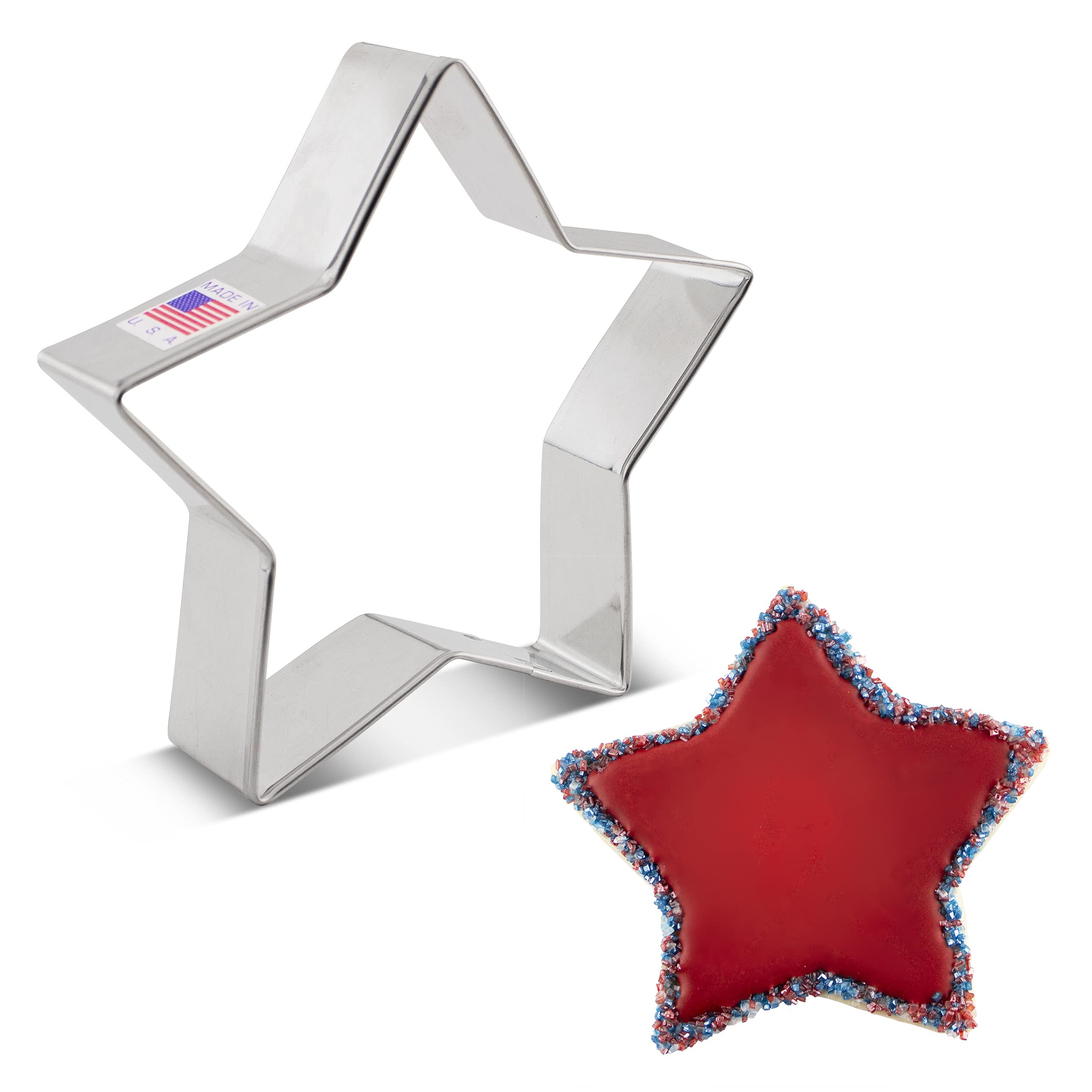 Star Cookie Cutter, 4" Made in USA by Ann Clark