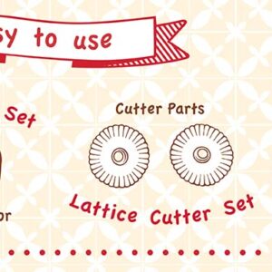 Talisman Designs Pastry Wheel Decorator & Cutter Set | Dishwasher Safe & Food Safe | Pie Crust Cutters | Kitchen Baking Cutters | Pie Decorator | Dough Cutter