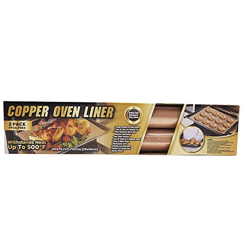 Tekno- 2 Pack Copper Oven Liners