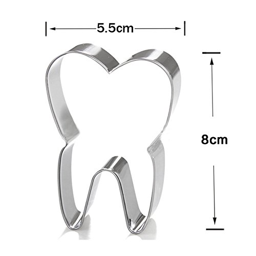 Cookie Cutter 3-piece Toothpaste + Teeth + Toothbrush Model, Donut Cake Fudge, DIY Baked Kids Birthday Party Cake, Cookies & Sandwiches Dentist Day Gifts