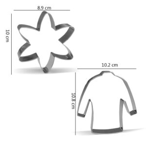 Science Chemistry Cookie Cutter Set - 8 Piece - Stainless Steel