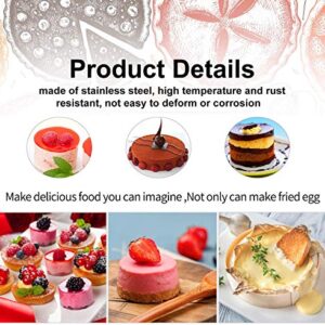 5 Pcs Stainless Steel Cookie Biscuit Cutters - Dumpling Donut Doughnut Pastry Cutters / Round Cake Cookie Scone Cutters Molds for Cooking Baking by ZDHSOY