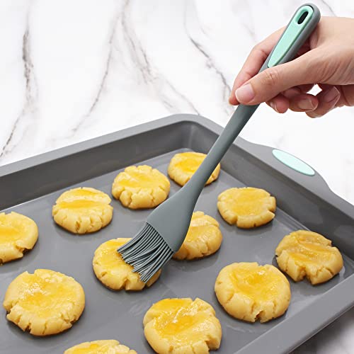 To encounter Silicone Brush, Set of 4 Silicone Basting Pastry Brush, Prefer for Cooking, Baking, Oil and BBQ Spreading - Built in Grid