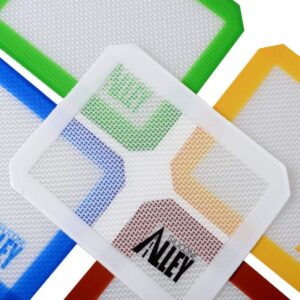 non-stick wax mat pad [5-pack] / silicone nonstick mat small rectangle 5" x 4" - colors exactly as featured