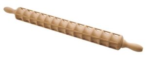 eppicotispai beechwood ravioli rolling pin, 40 raviolis, 23.6-inch