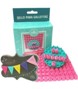 cookie & fondant stamp - pro customizable set with separate letters numbers and symbols - create personalized messages