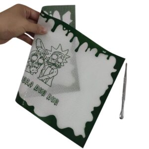 Gentcy Silicone 20X30cm Green Rectangle Silicone Mat Pad Non Stick Silicone Mats 1pcs+1Tool