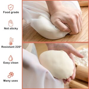 TCOTBE Kneading Bag Silicone Kneading Dough Bag Food Grade Material Versatile Dough Mixer for Bread, Pastry Pizza Tortilla Flour Mixing Bag Preservation Bag Cooking Tool