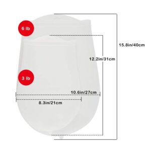 TCOTBE Kneading Bag Silicone Kneading Dough Bag Food Grade Material Versatile Dough Mixer for Bread, Pastry Pizza Tortilla Flour Mixing Bag Preservation Bag Cooking Tool