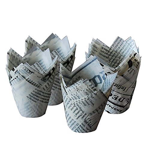 Tulip Baking Cups Cupcake or Muffin Liners Wrappers-Pack of 100