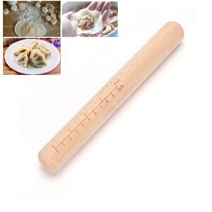 xbldmjy short rolling pin，dumpling rolling pin,9 inch- mini wood rolling pin for fondant,pie crust, cookie，small baking cooking tool