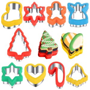 etersion christmas cookie cutters 2" to 3.5" cookie cutters 9 pieces cookie cutters christmas shapes