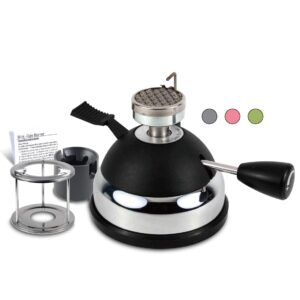 bluefire butane mini burner for tabletop coffee siphon syphon/w furnace stand and assembly rack ceramic windproof torch head portable cooking stove espresso maker chafing soup tureens fondue bunsen
