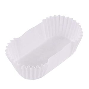 cabilock 1000 pcs baking cup oval cake paper tray boat shape paper cups high temperature cake cup bread baking cups safe grease proof cupcake liners perfect cups for cake balls muffins cupcakes