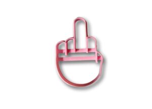 middle finger cookie cutter (4 inch)