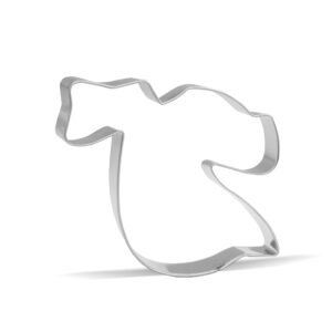 3.5 inch graduation gown cookie cutter - stainless steel
