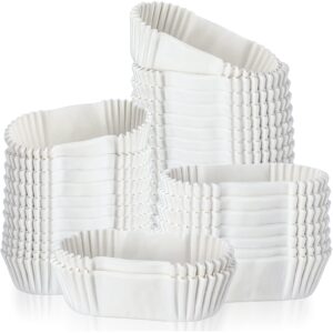 2000 pieces oval cake paper tray baking cup white cupcake papers mini loaf pan liners muffin cups paper liners high temperature cake cup grease proof cupcake liners for cupcake muffin bread