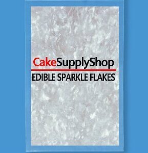 CakeSupplyShop Black Solid Color Large (Jumbo) Baking Cups - 50pack with Edible Sparkle Flakes