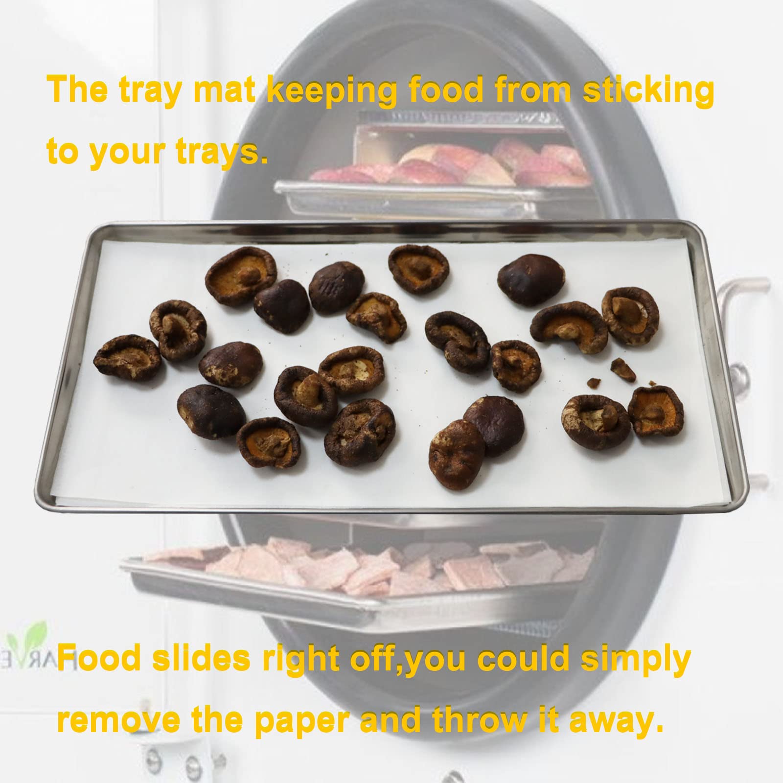 PIAOLGYI Tray Mats Set for Harvest Right Freeze Dryer Trays,One-Off Parchment Paper,Accessories Compatible with Harvest Right Freeze Dryer Medium Trays(150 Pcs)