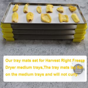 PIAOLGYI Tray Mats Set for Harvest Right Freeze Dryer Trays,One-Off Parchment Paper,Accessories Compatible with Harvest Right Freeze Dryer Medium Trays(150 Pcs)