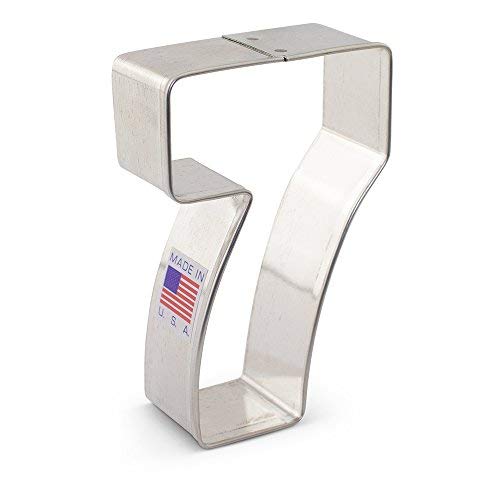 Number Seven/ #7 Cookie Cutter, 3.25" Made in USA by Ann Clark