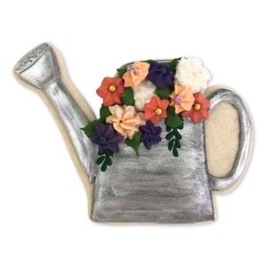 Watering Can Cookie Cutter 4.25 Inch - Made in the USA – Foose Cookie Cutters Tin Plated Steel Watering Can Cookie Mold