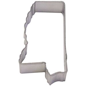 foose store state of mississippi cookie cutter 3.5 inch – stainless steel cookie cutters – state of mississippi cookie mold
