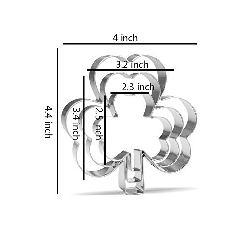Clover Cookie Cutter Set - 3 Piece - Stainless Steel