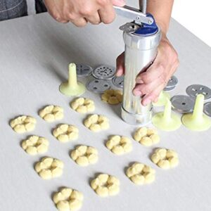 Cool Cook Cookie Press Machine Stainless Steel Biscuit Extruder Press Cookie Gun Kit Set DIY Biscuit Maker Baking Decoration Supplies