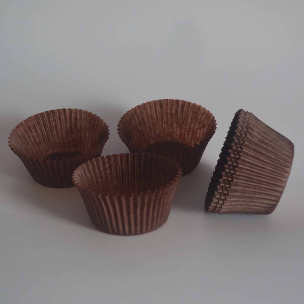 Huaswan Coffee Cupcake Liners Greaseproof Paper Standard Baking Cups for Party and More, 150-Count