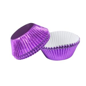 baking cups cupcake liners baking cups for cupcakes paper and muffins, 50-count, standard (purple)