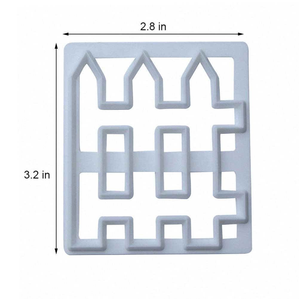 Mold Creative Cube Cake Fence Mold DIY Baking Decoration Tool Mold For Fondant Glue Clay Cake Border Decoration Food Grade Plastic