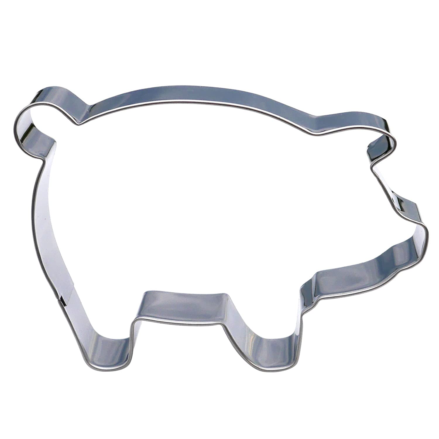 Pig Stainless Steel, Dishwasher Safe, Premium Stainless Steel Cookie Cutter, Food Grade, 1" Deep