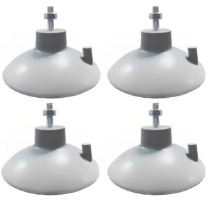 4 pcs french fry suction cup feet commercial suction cup feet with screws for industrial commercial french fry cutter (gray)