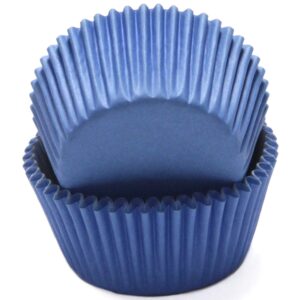 chef craft classic cupcake liners, 50 count, light blue