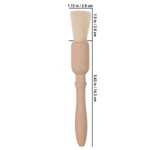 Redecker Natural Pig Bristle Pastry Brush with Untreated Beechwood Handle, Ideal for Basting, Glazing and Applying Eggwash, 7-1/4 inches, Made in Germany